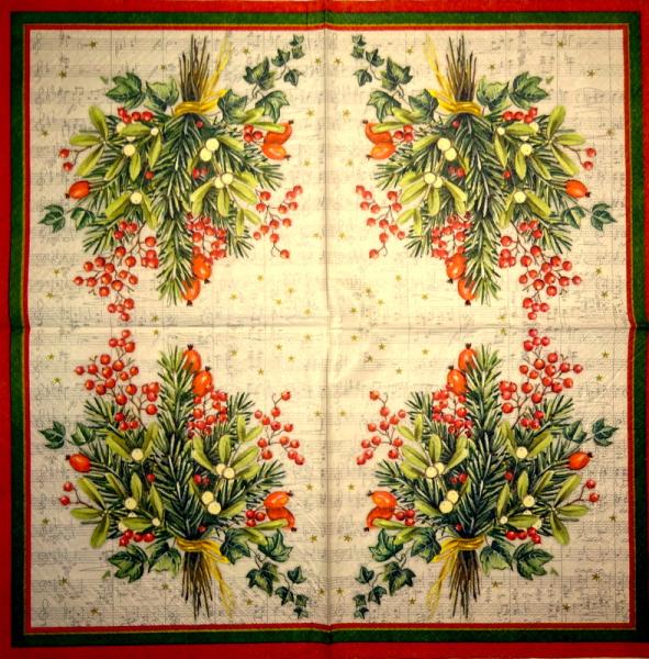 102 Weihnachten Blumen - 3-lagig - Paper Design